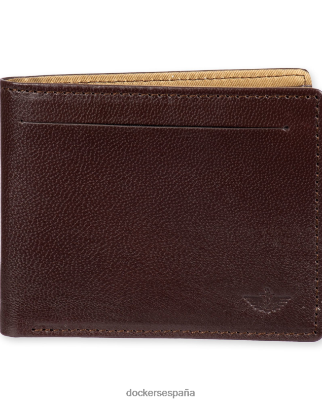 billetera delgada hombres Dockers marrón accesorios 8F0406954
