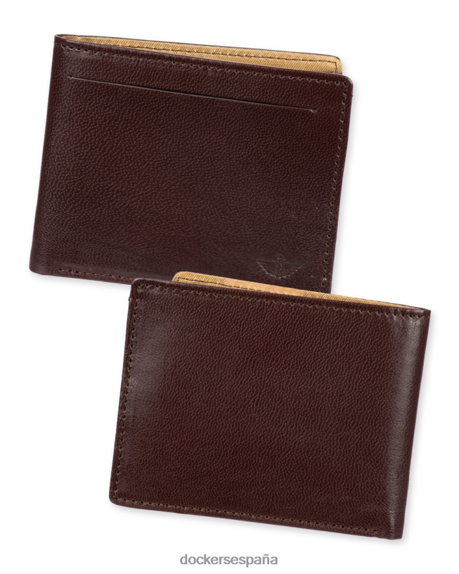 billetera delgada hombres Dockers marrón accesorios 8F0406954