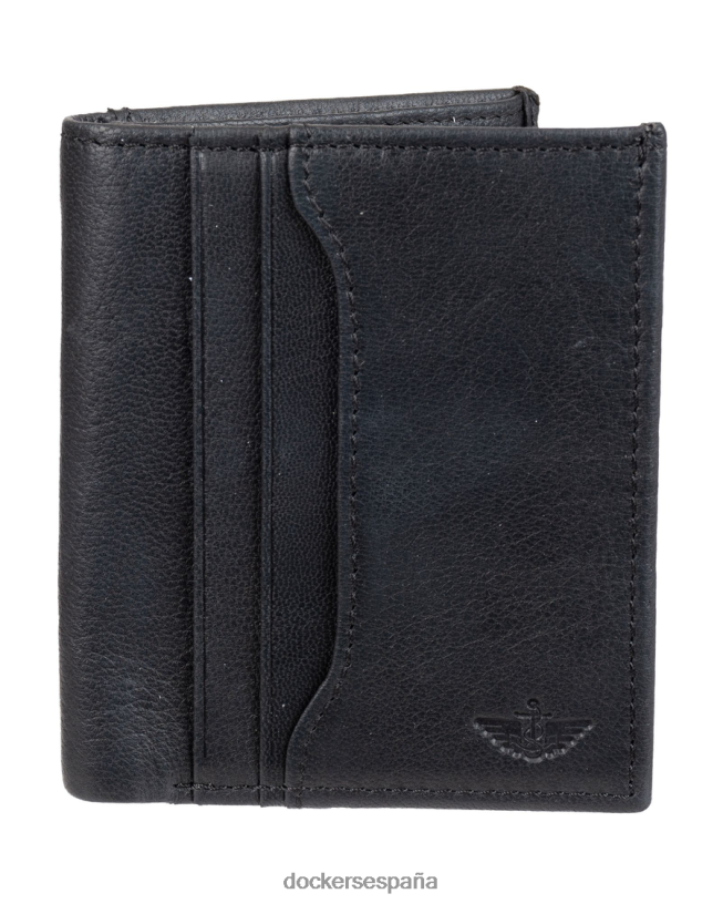 billetera doble plegable delgada webber con rfid hombres Dockers negro accesorios 8F0406957