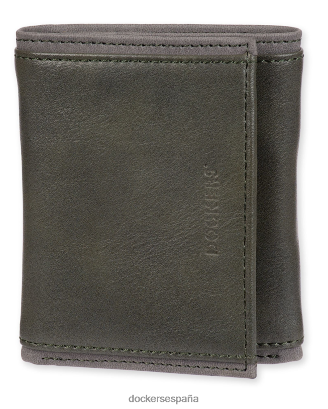 billetera triple con divisor de billetes hombres Dockers verde oliva accesorios 8F0406950