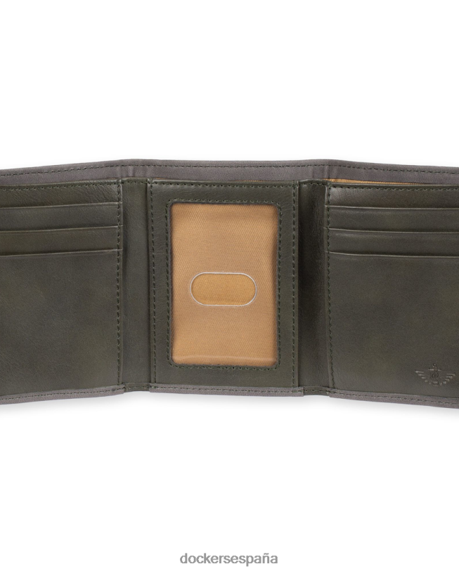 billetera triple con divisor de billetes hombres Dockers verde oliva accesorios 8F0406950