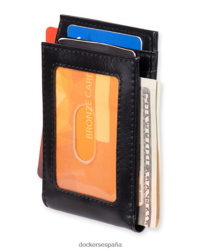 cartera ancha fpw magnética hombres Dockers negro accesorios 8F0406945