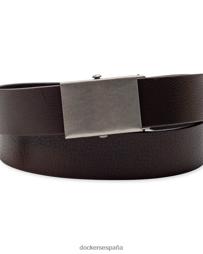 Cinturón de cuero con placa militar, 35 mm. hombres Dockers marrón accesorios 8F0406934