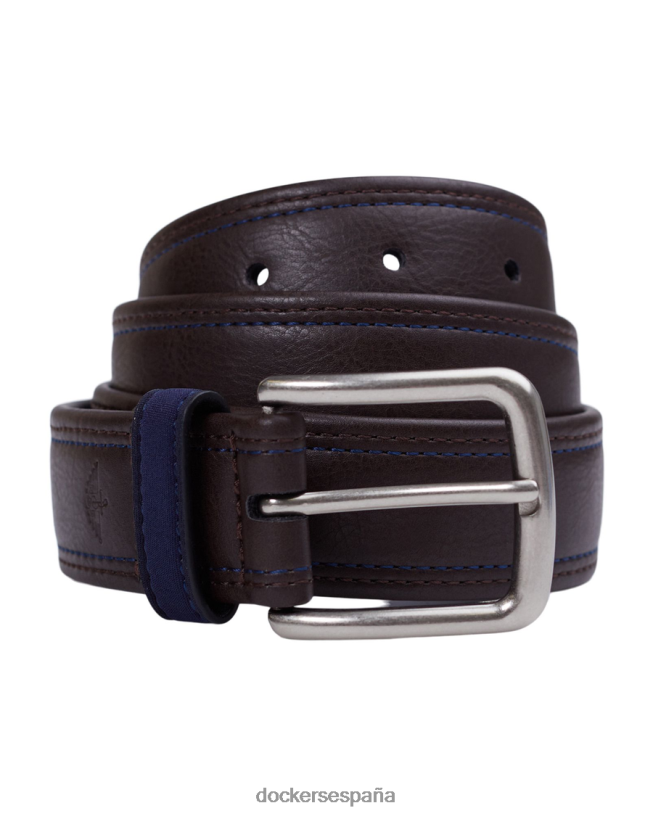 cinturón de vestir de cuero hombres Dockers negro accesorios 8F0406960