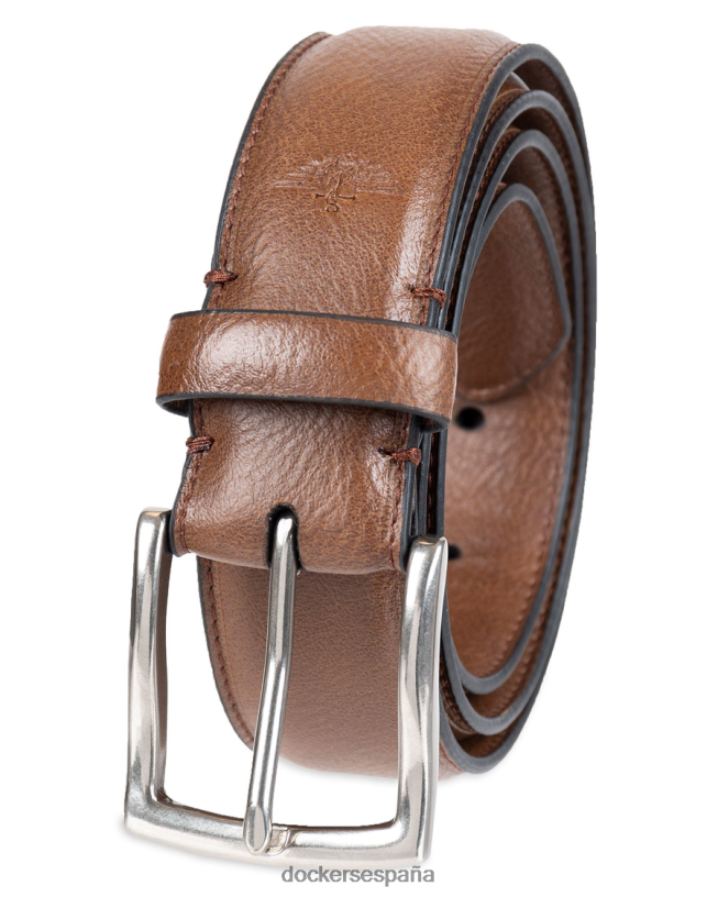 cinturón elástico con borde de plumas hombres Dockers marrón accesorios 8F0406962