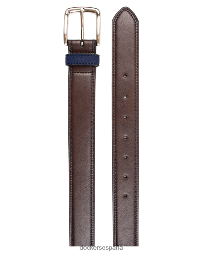 cinturón elástico redondo cortado hombres Dockers marrón accesorios 8F0406998