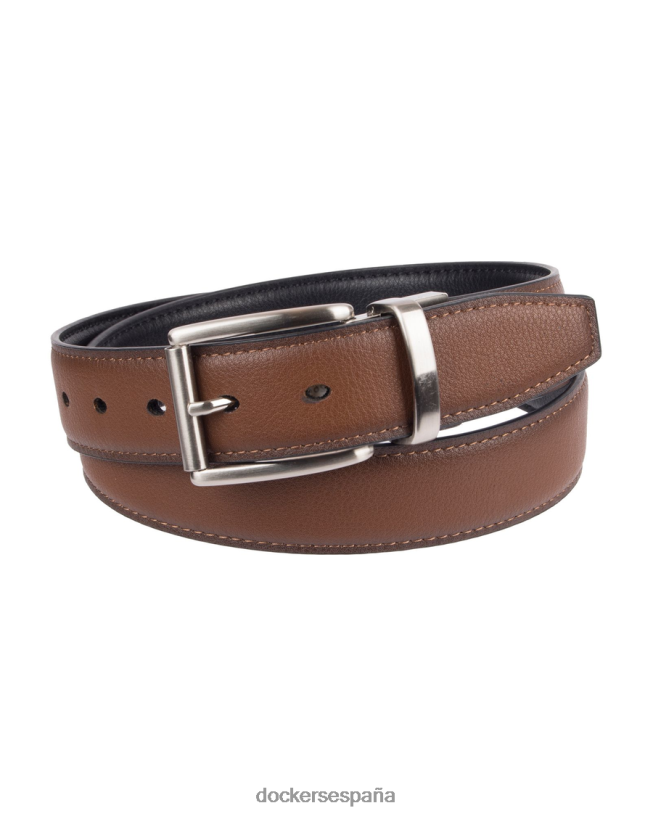 cinturón reversible refinado hombres Dockers negro y coñac accesorios 8F0406928