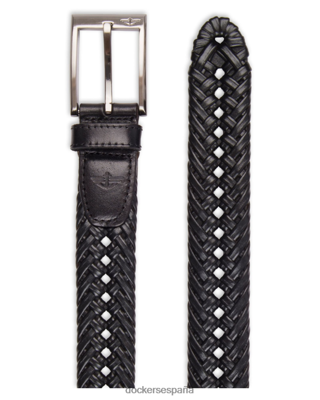 cinturón trenzado hombres Dockers negro accesorios 8F0406975