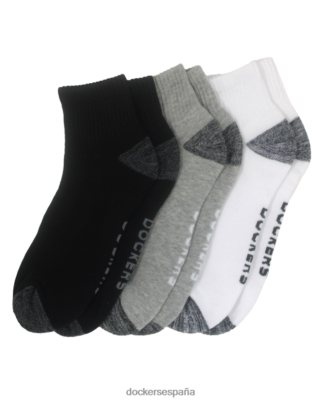 Calcetines de 1/2 almohadilla, paquete de 3 hombres Dockers negro/blanco/gris accesorios 8F0406922