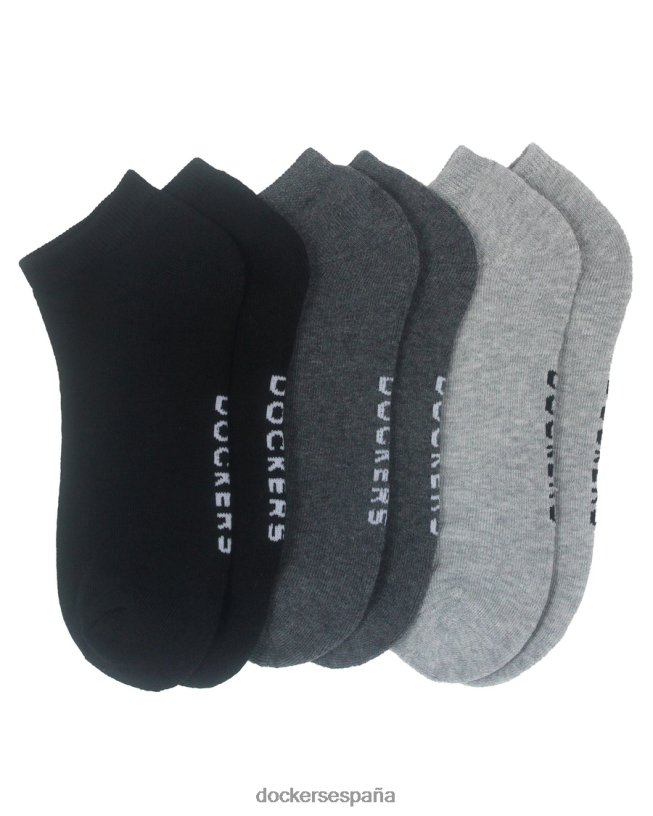Calcetines de corte bajo con 1/2 amortiguación, paquete de 3 hombres Dockers negro múltiple accesorios 8F0406985