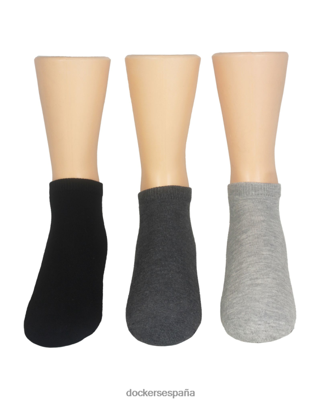 Calcetines de corte bajo con 1/2 amortiguación, paquete de 3 hombres Dockers negro múltiple accesorios 8F0406985