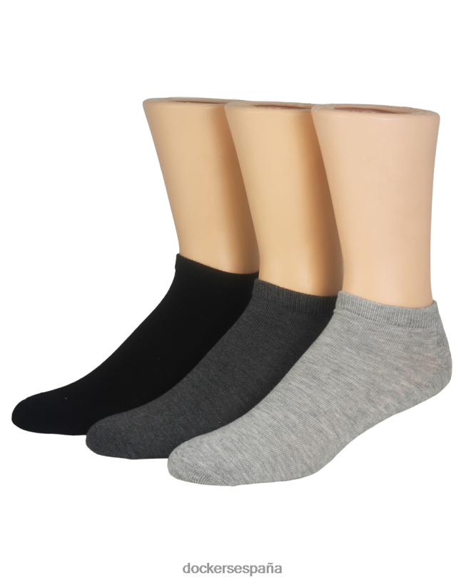 Calcetines de corte bajo con 1/2 amortiguación, paquete de 3 hombres Dockers negro múltiple accesorios 8F0406985