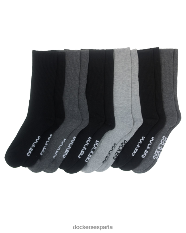Calcetines deportivos deportivos con 1/2 amortiguación, paquete de 6 hombres Dockers Gris oscuro accesorios 8F0406905
