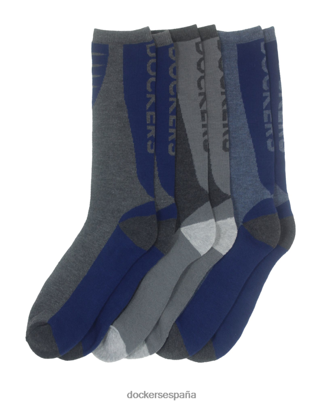 calcetines de montaña, paquete de 3 hombres Dockers azul múltiple accesorios 8F0406980