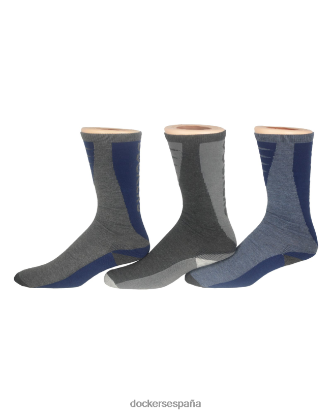 calcetines de montaña, paquete de 3 hombres Dockers azul múltiple accesorios 8F0406980