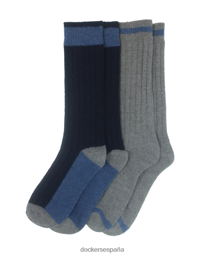 calcetines tipo bota, paquete de 2 hombres Dockers azul marino multicolor - azul accesorios 8F0406993