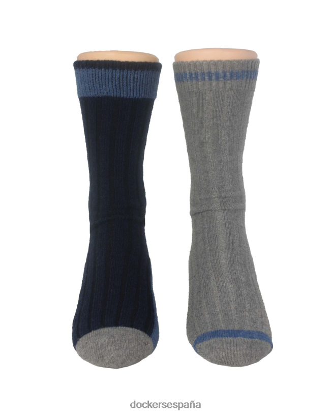 calcetines tipo bota, paquete de 2 hombres Dockers azul marino multicolor - azul accesorios 8F0406993