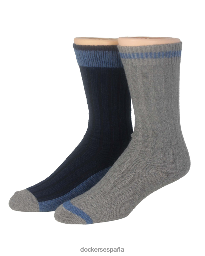 calcetines tipo bota, paquete de 2 hombres Dockers azul marino multicolor - azul accesorios 8F0406993