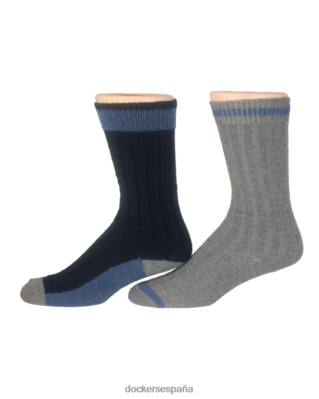 calcetines tipo bota, paquete de 2 hombres Dockers azul marino multicolor - azul accesorios 8F0406993