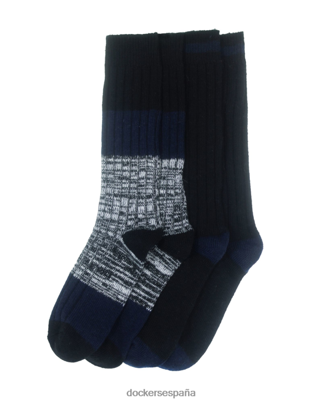 calcetines tipo bota, paquete de 2 hombres Dockers negro múltiple accesorios 8F04061097