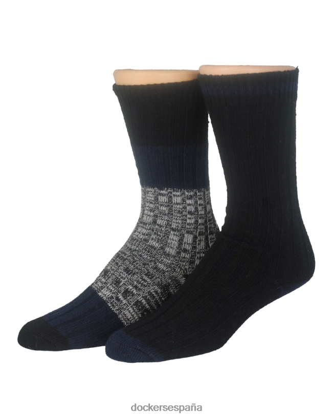 calcetines tipo bota, paquete de 2 hombres Dockers negro múltiple accesorios 8F04061097