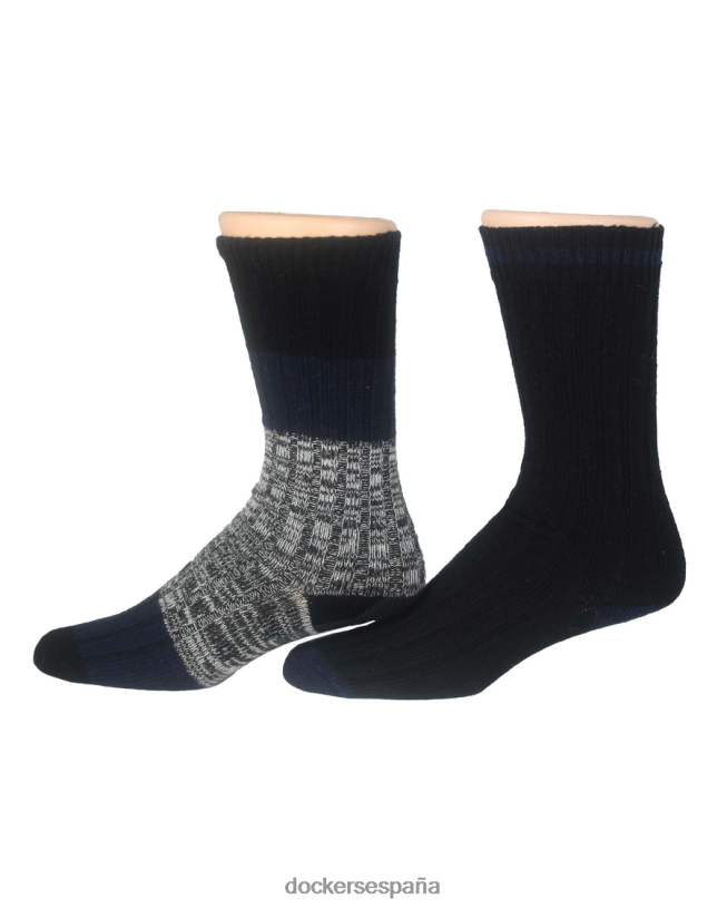 calcetines tipo bota, paquete de 2 hombres Dockers negro múltiple accesorios 8F04061097