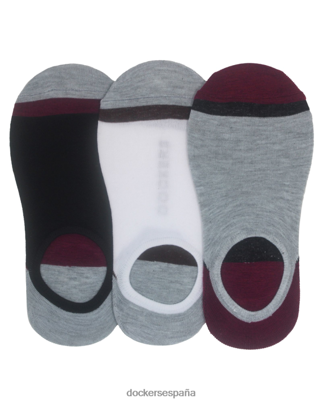 protectores de calcetines, paquete de 3 hombres Dockers negro/blanco/gris accesorios 8F0406910
