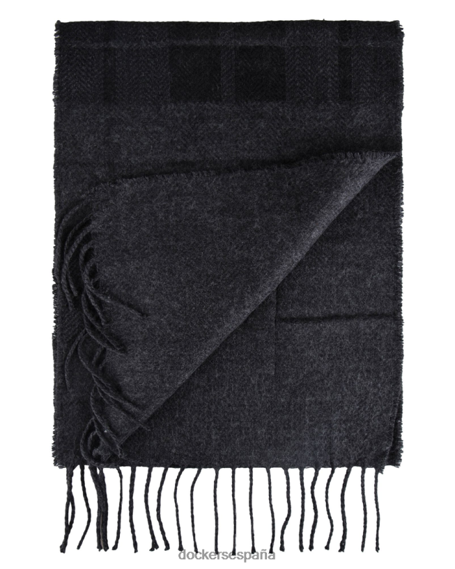 bufanda reversible a cuadros hombres Dockers carbón - negro accesorios 8F0406997
