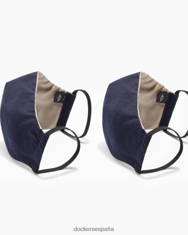 mascarillas faciales (paquete de 2) hombres Dockers caqui/azul marino accesorios 8F04061000
