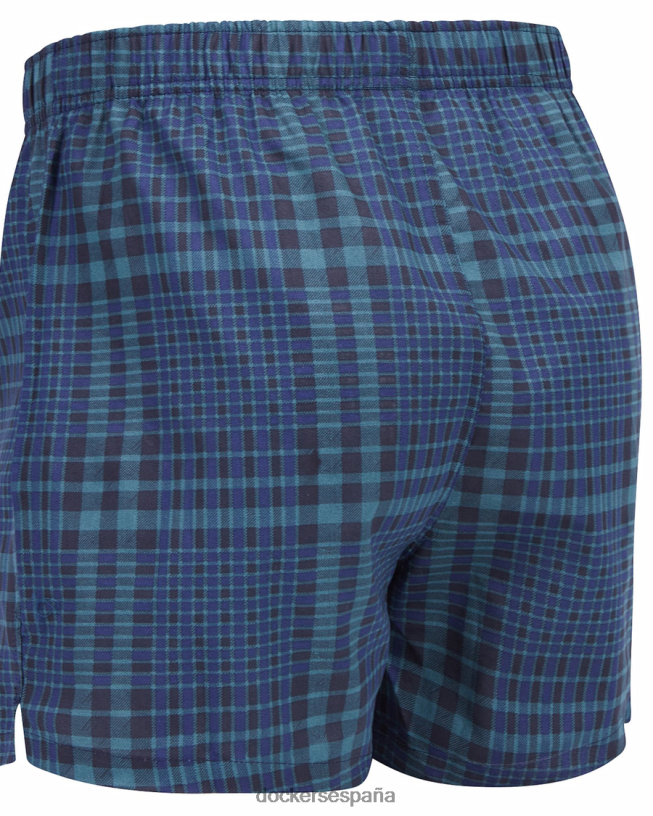 boxers tejidos de algodón, paquete de 3 hombres Dockers cuadros azul marino - azul accesorios 8F0406914
