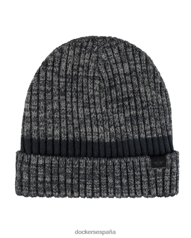 Gorro de canalé con rayas en contraste y forro de sherpa hombres Dockers negro accesorios 8F0406994