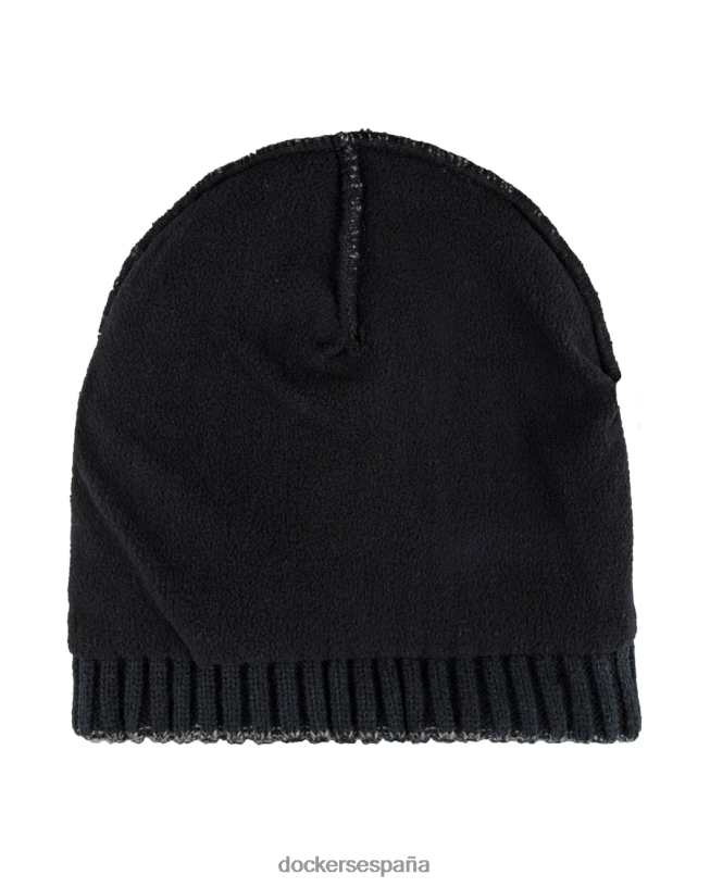 Gorro de canalé con rayas en contraste y forro de sherpa hombres Dockers negro accesorios 8F0406994