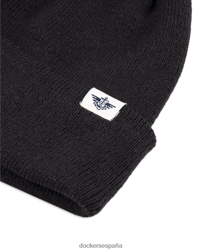 Gorro de pescador reciclado de punto doble hombres Dockers negro accesorios 8F0406989