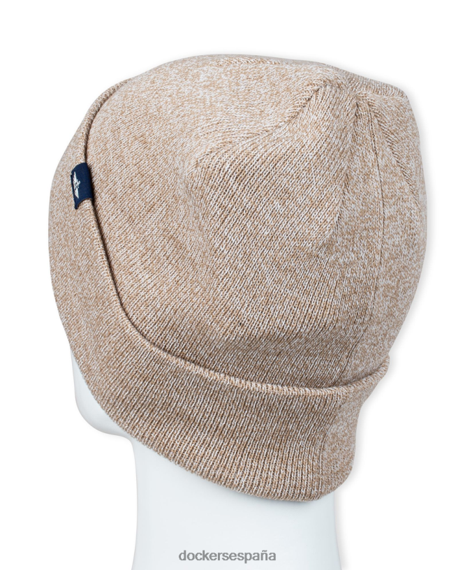 Gorro reciclado de 6 pinzas en punto canalé de hilo de 2 tonos hombres Dockers caqui accesorios 8F0406942