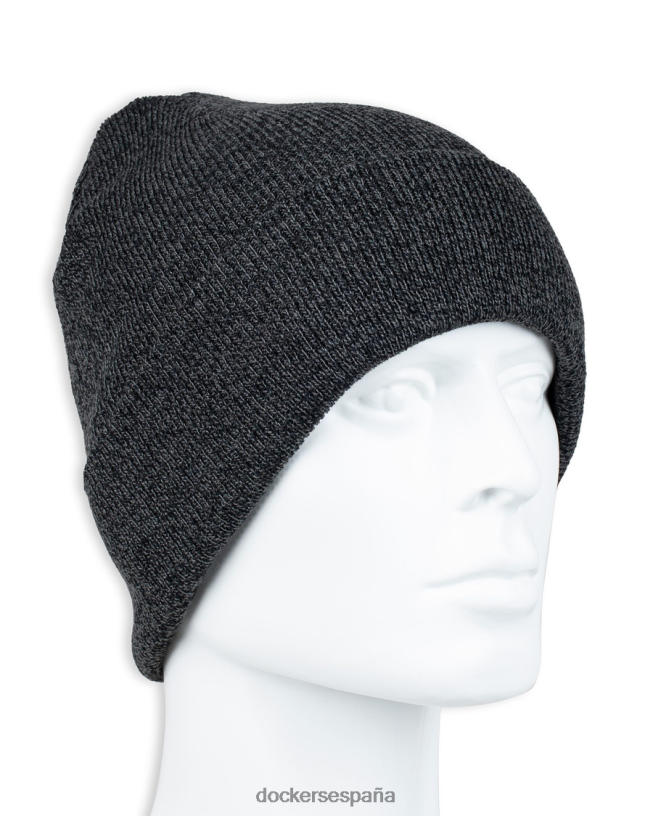 Gorro reciclado de 6 pinzas en punto canalé de hilo de 2 tonos hombres Dockers negro accesorios 8F0406943