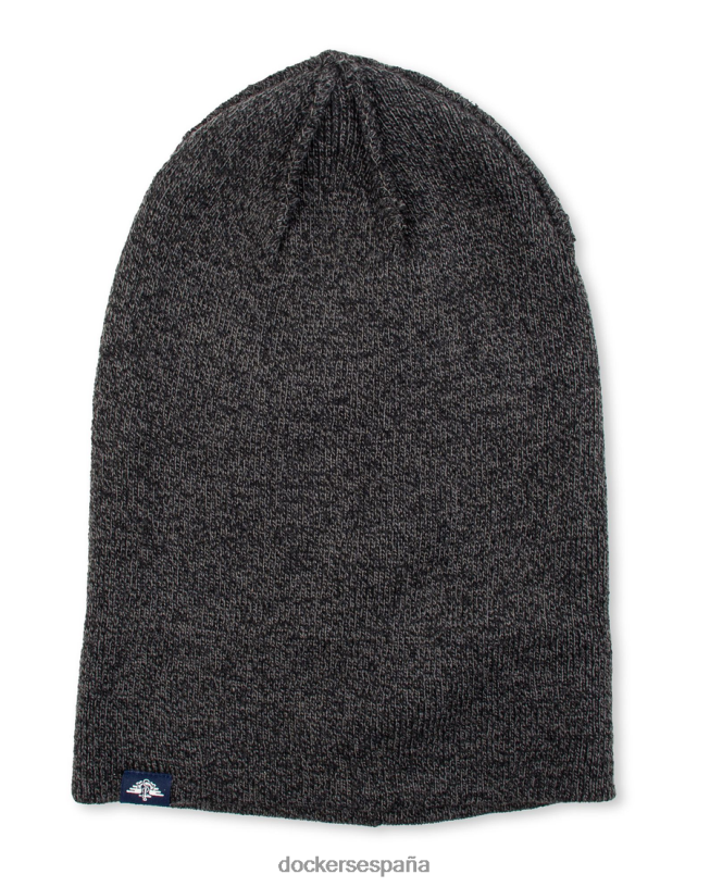Gorro reciclado de 6 pinzas en punto canalé de hilo de 2 tonos hombres Dockers negro accesorios 8F0406943