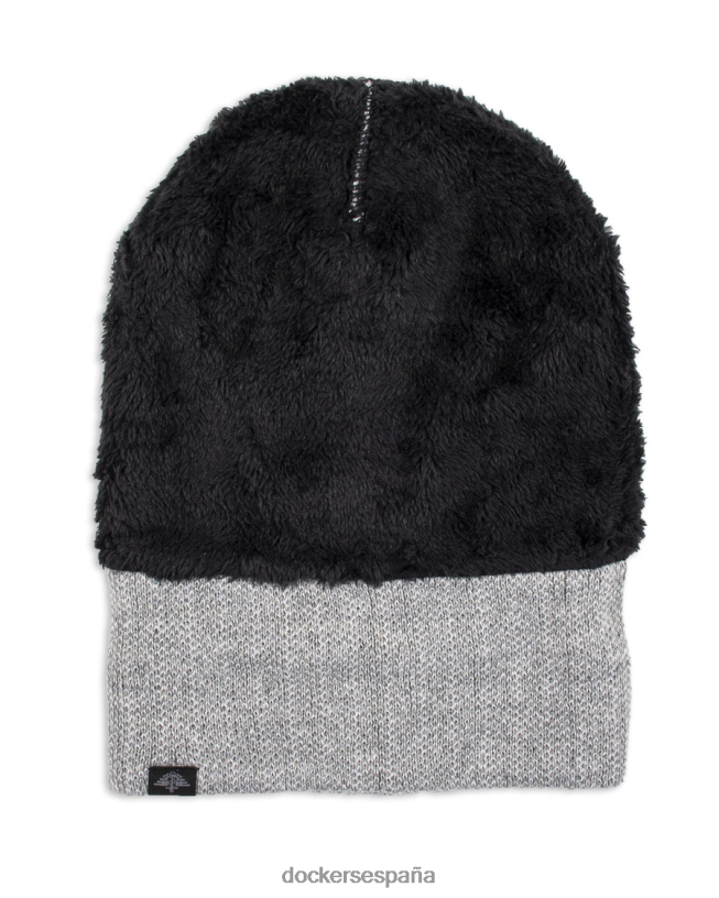 gorro bicolor con forro sherpa hombres Dockers gris accesorios 8F0406996
