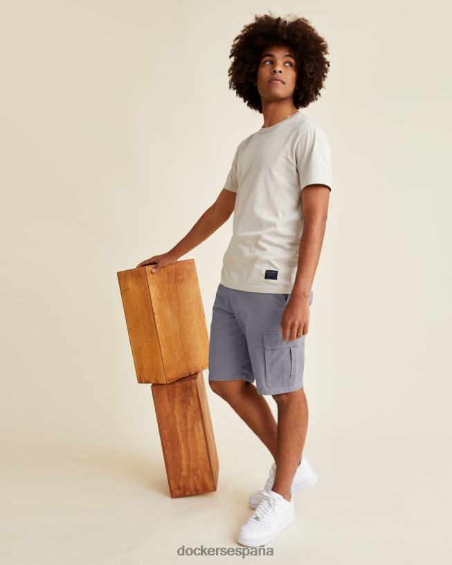 Pantalones cortos cargo perfectos de 10,5", corte recto hombres Dockers acantilado marino - azul ropa 8F0406356
