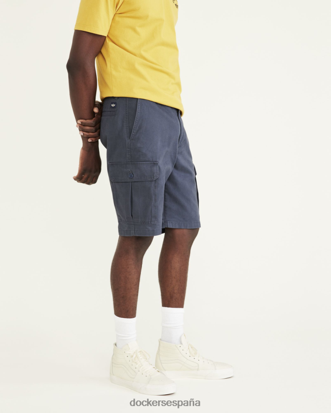 Pantalones cortos cargo perfectos de 10,5", corte recto hombres Dockers azul marítimo ropa 8F0406355