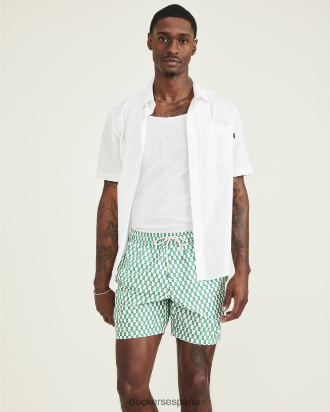 bañador monterey de 6,5" hombres Dockers verde ropa 8F0406259