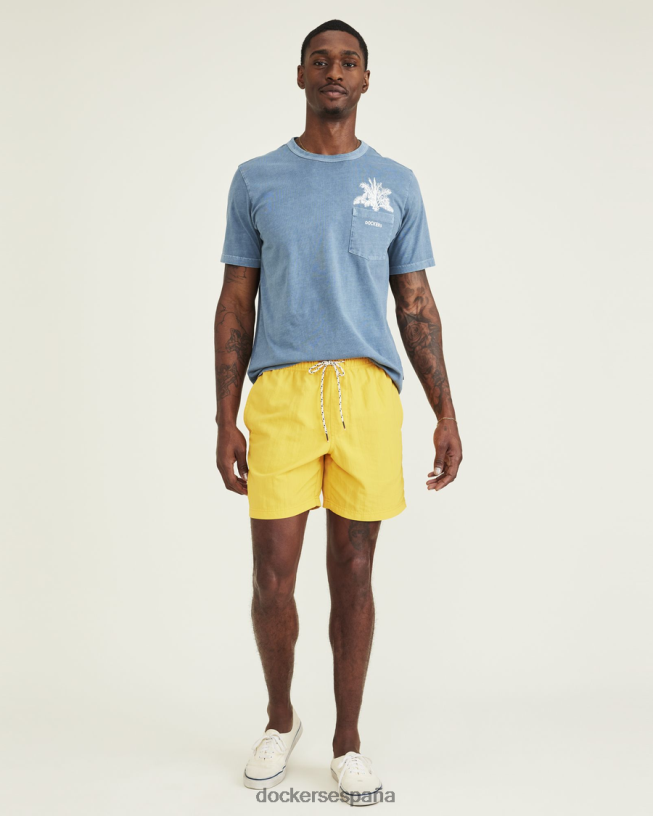 bañador monterey de 7" hombres Dockers oro - amarillo ropa 8F0406250