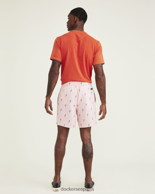 bañador tipo bañador harbour de 7" hombres Dockers Rosa Rosa ropa 8F0406248