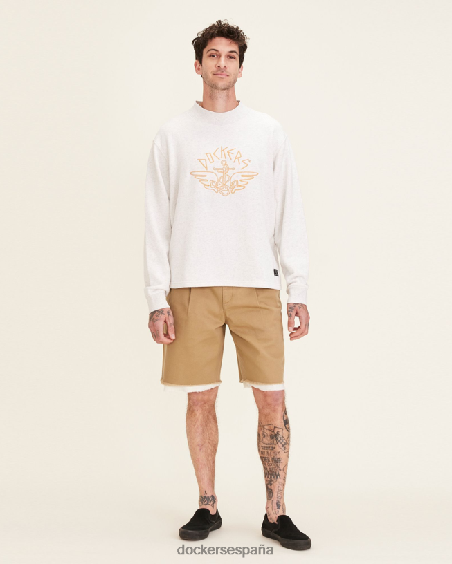 dandois original short caqui plisado hombres Dockers cosecha de oro - bronceado ropa 8F0406346