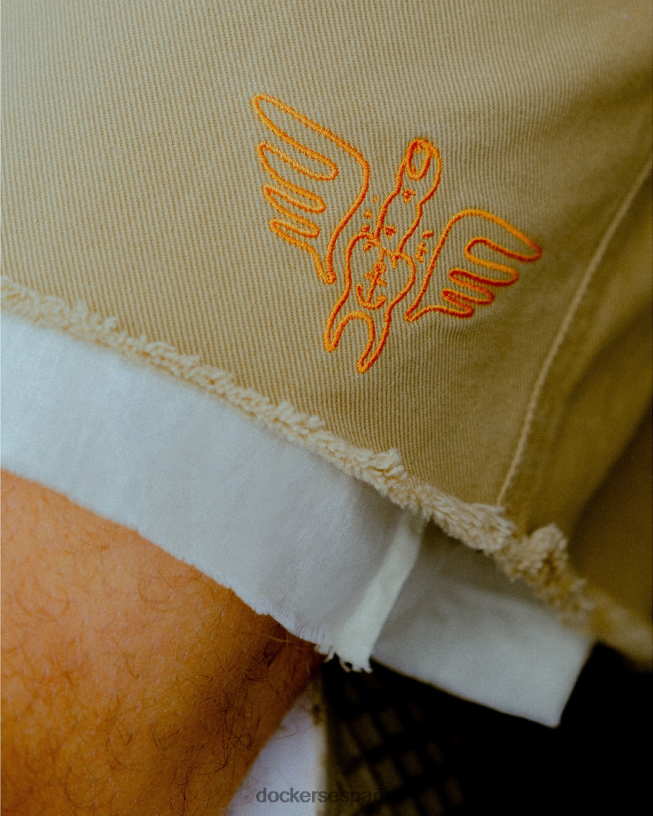 dandois original short caqui plisado hombres Dockers cosecha de oro - bronceado ropa 8F0406346
