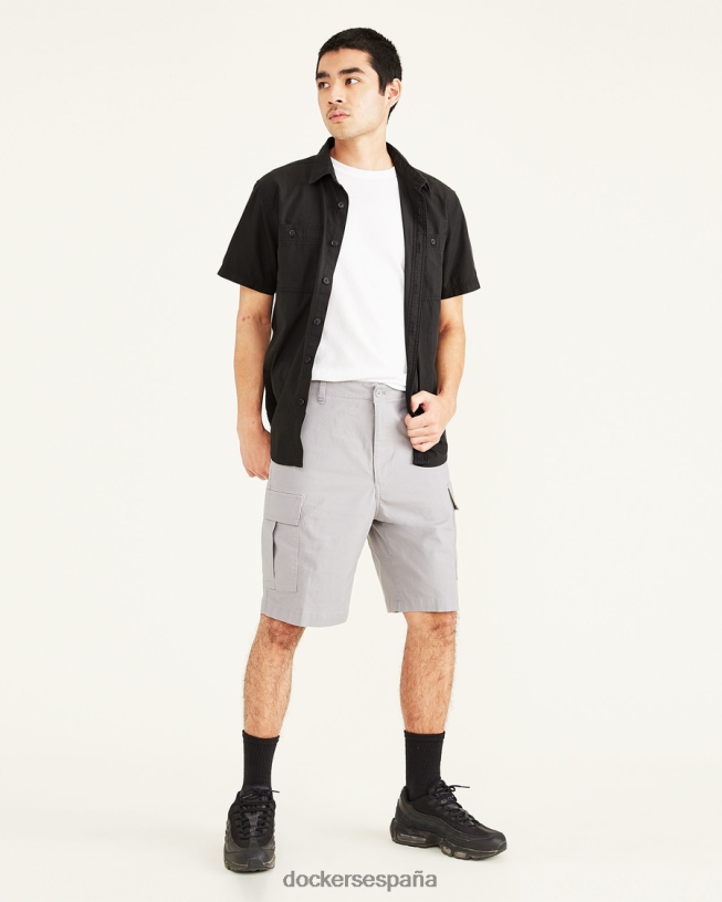 pantalones cortos cargo de 9", ajuste clásico hombres Dockers piel de tiburón - gris ropa 8F0406826