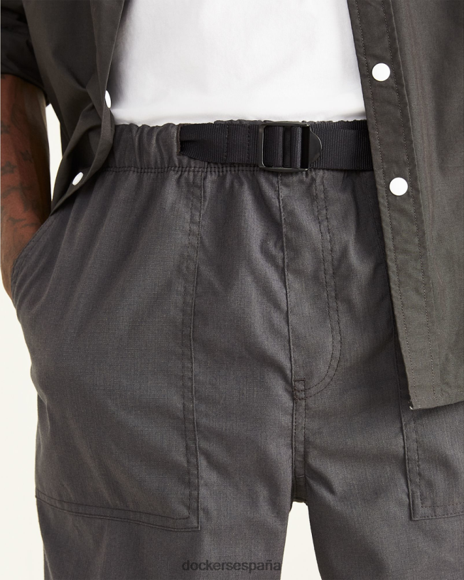 pantalones cortos de caminata recreativa hombres Dockers pirata negro ropa 8F0406660