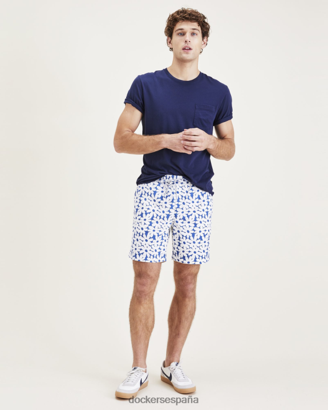 pantalones cortos de playa de 7" hombres Dockers Oriente azul ropa 8F0406154