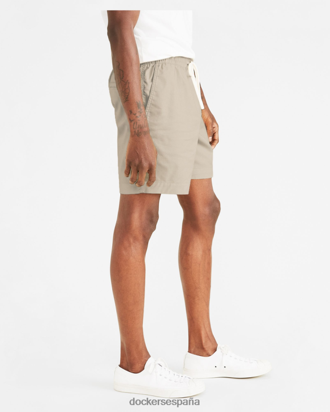 pantalones cortos de playa de 7" hombres Dockers Sáhara caqui ropa 8F0406150