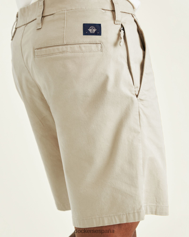 pantalones cortos definitivos de 9,5", corte recto hombres Dockers caqui porcelana - bronceado ropa 8F0406104