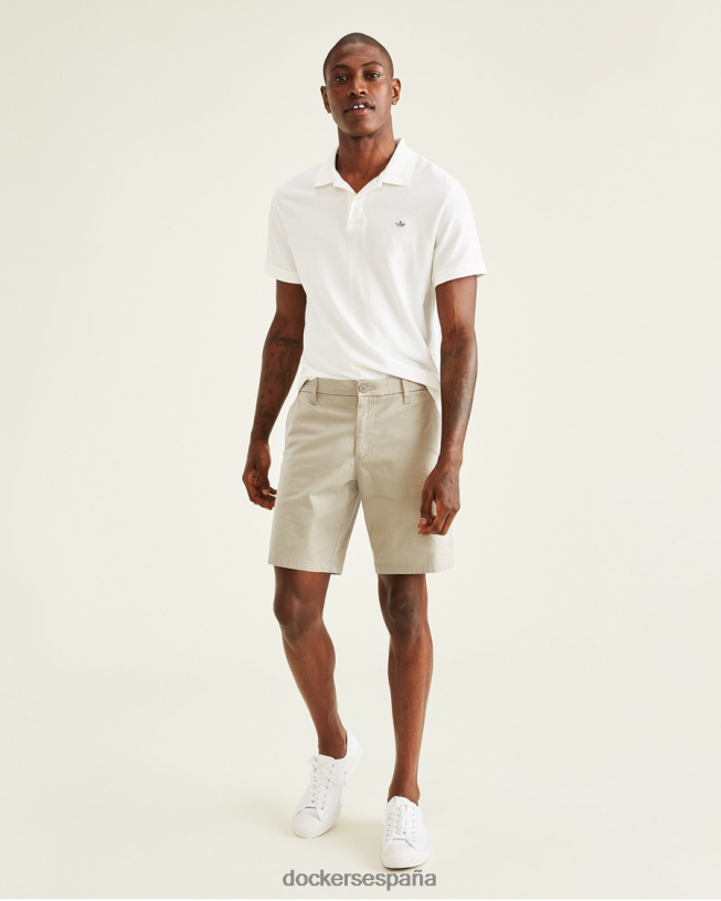 pantalones cortos definitivos de 9,5" (grandes y altos) hombres Dockers caqui porcelana - bronceado ropa 8F0406462